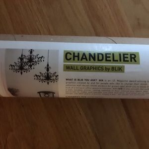 Blik vinyl WHITE chandelier wall graphic
